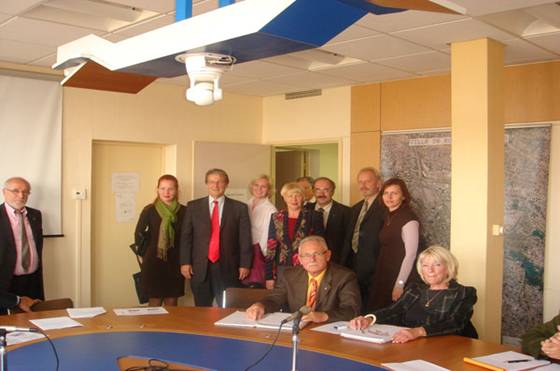 At Local government office of Rosny-sous-Bois city